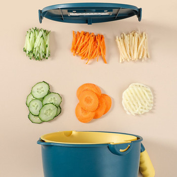 Многофункционална машина за нарязване на зеленчуци Шредер от неръждаема стомана Резче Ренде Резачка Ръчен нож за храна Резачка за зеленчуци Кухненски инструменти