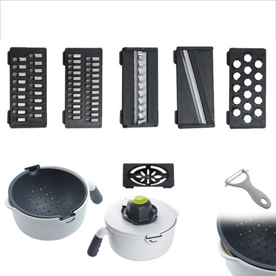 Többcélú zöldségszeletelő rozsdamentes acél aprító vágó reszelő kézi ételaprító zöldségvágó konyhai eszközök