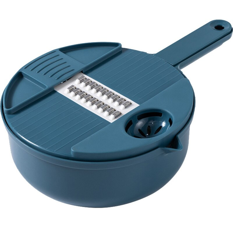 12 az 1-ben többfunkciós kerek zöldségszeletelő aprító kockázó aprító zöldség spirálos konyhai kézi konyhai robotgép