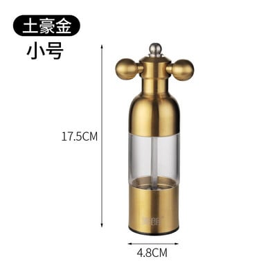 Nerūdijančio plieno pipirų pipirų prieskonių riešutų miltelių malūnėlis keramikinis virtuvės prieskonis jūros druskos malūnėlio butelių druskos ir pipirų rinkinys