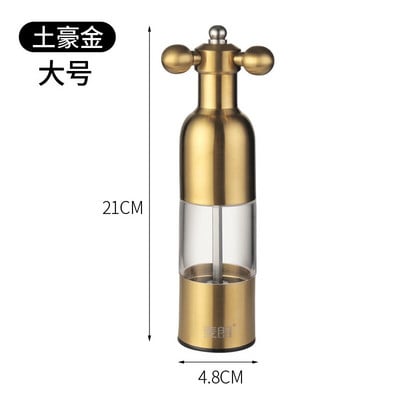 Nerūdijančio plieno pipirų pipirų prieskonių riešutų miltelių malūnėlis keramikinis virtuvės prieskonis jūros druskos malūnėlio butelių druskos ir pipirų rinkinys
