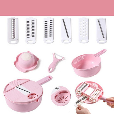 1db Zöldségvágó Többfunkciós Mandolin Szeletelő Gyümölcsburgonya Hámozó Sárgarépa sajt reszelő Konyhai kiegészítők aprító szelet