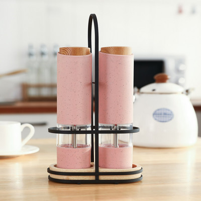 Automata sóbors daráló készlet műanyag elektromos kerámia bors és sódaráló alkatrészek konyhai fűszerdaráló szerszámok