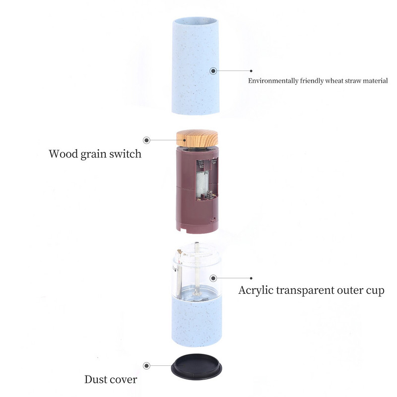 Automata sóbors daráló készlet műanyag elektromos kerámia bors és sódaráló alkatrészek konyhai fűszerdaráló szerszámok
