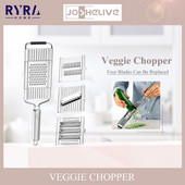 Rozsdamentes acél hordozható kézi zöldségszeletelő Könnyen tisztítható többcélú reszelő aprító vágó fogantyúval otthoni konyhai eszköz