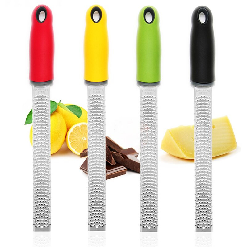 Rozsdamentes acél sajt citromos csokoládé reszelő aprító Gyümölcskaparó vágó Kézi reszelő sajt reszeléséhez Konyhai sütő kütyü