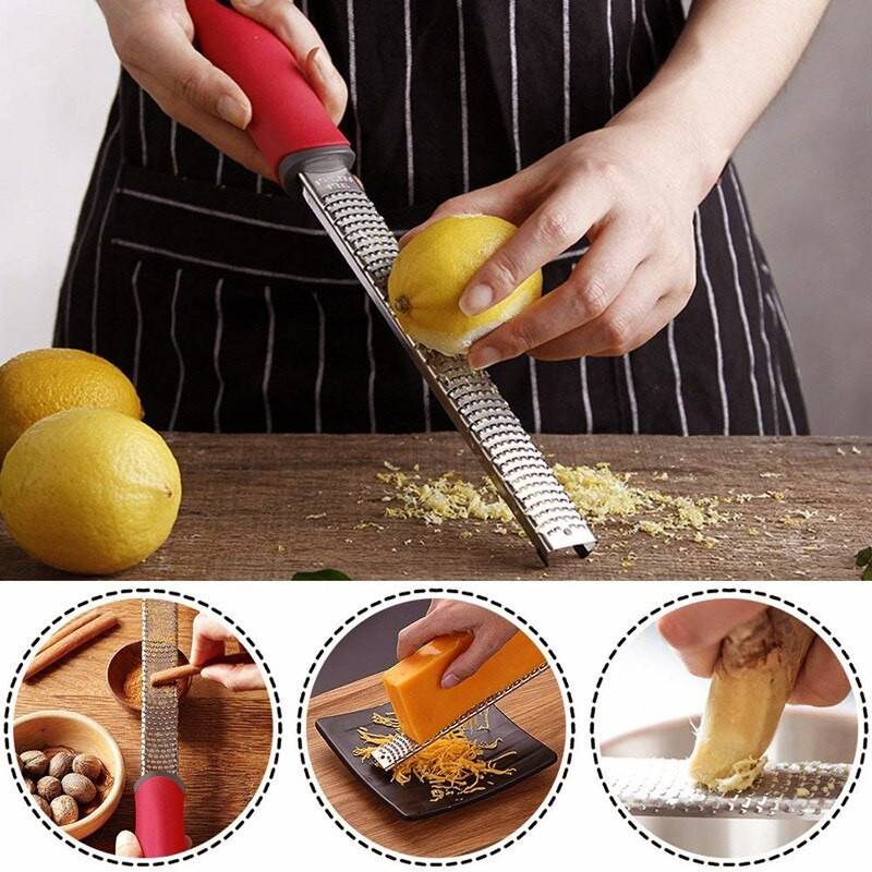 Rozsdamentes acél sajt citromos csokoládé reszelő aprító Gyümölcskaparó vágó Kézi reszelő sajt reszeléséhez Konyhai sütő kütyü