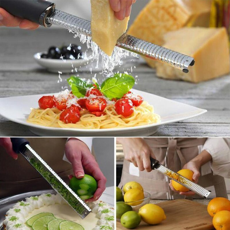 Rozsdamentes acél sajt citromos csokoládé reszelő aprító Gyümölcskaparó vágó Kézi reszelő sajt reszeléséhez Konyhai sütő kütyü