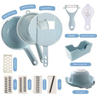 Burgonyacsíkos uborkaszeletelő gyors aprító konyhai Biztonságosan felszerelhető vágó sütéshez Többfunkciós aprító, tartós készülékek