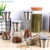 Rozsdamentes acél borsdaráló fűszerüvegek fűszeres üveg Só és bors konyhai kellékekhez fűszerező eszköz
