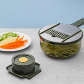 5 az 1-ben Zöldségvágó tartályos Zöldségreszelő zöldségekhez Burgonyaszeletelő Sárgarépareszelő Konyhai eszközök