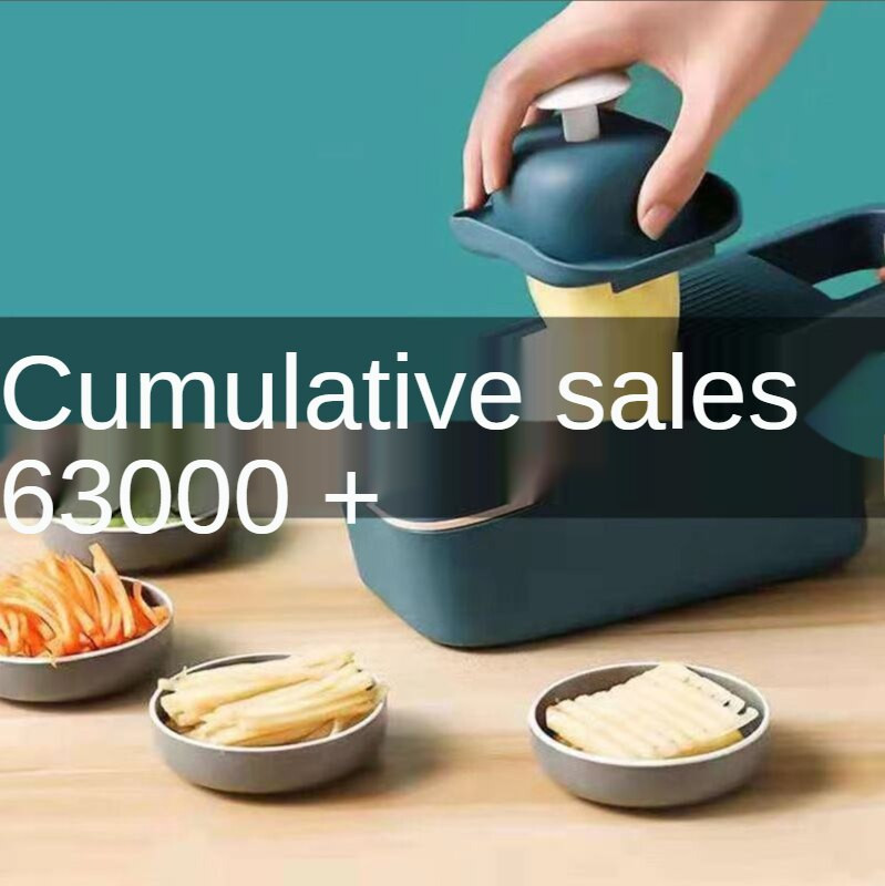 Zöldségszeletelő négy az egyben többfunkciós gyümölcs burgonya hámozó sárgarépa reszelő kosáros zöldségvágó konyhai tartozék