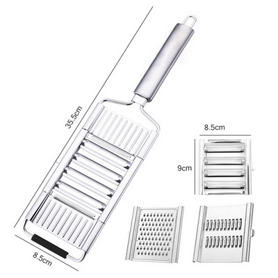 Új többcélú zöldségszeletelő rozsdamentes acél reszelő vágó aprítók gyümölcsburgonya hámozó sárgarépa reszelő konyhai kiegészítők