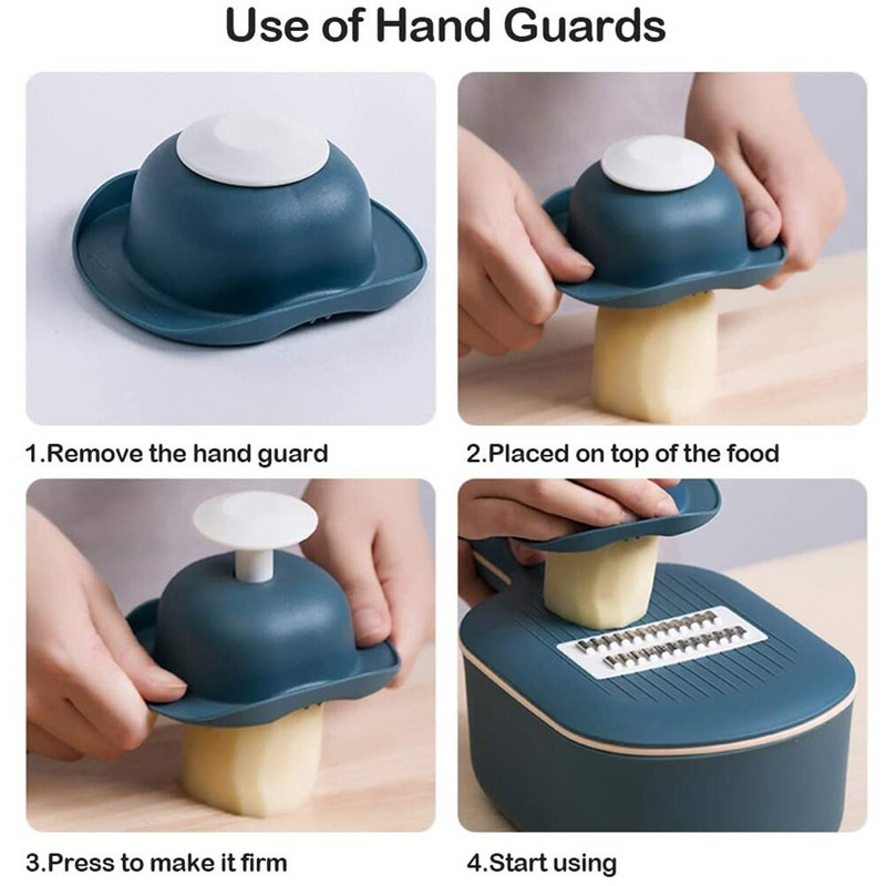 Többfunkciós burgonya sárgarépa uborka mandolin szeletelő reszelő aprító szűrővel/konyhai gyümölcs- és zöldségszerszámmal