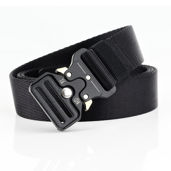 Centura textila de 3,2 cm cu catarama si functie de eliberare rapida