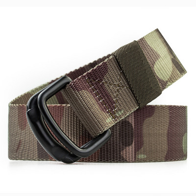 Elastinis vyriškas diržas su dviguba metaline sagtimi