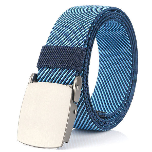 Elastický pánsky opasok s kovovou sponou