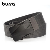 Curea pentru bărbați din material textil cu cataramă în relief