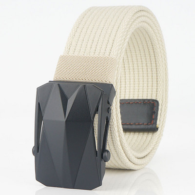 Curea pentru bărbați din material textil cu cataramă în relief