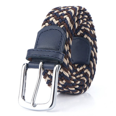 Pánsky textilný opasok s kovovou prackou v niekoľkých farbách