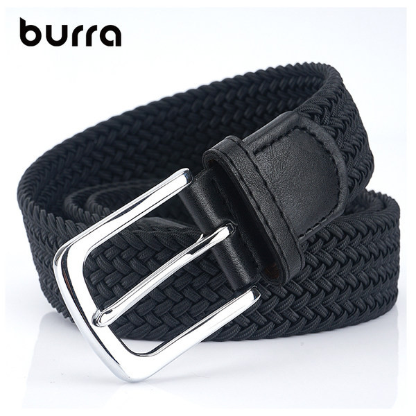 Pánsky textilný opasok s kovovou prackou v niekoľkých farbách