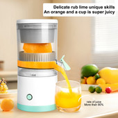 Kuchynské domáce pomôcky USB Elektrický odšťavovač pomarančov a citrónov Odšťavovač Tlakový drvič Nabíjateľný odšťavovač ovocia Prenosný bezdrôtový