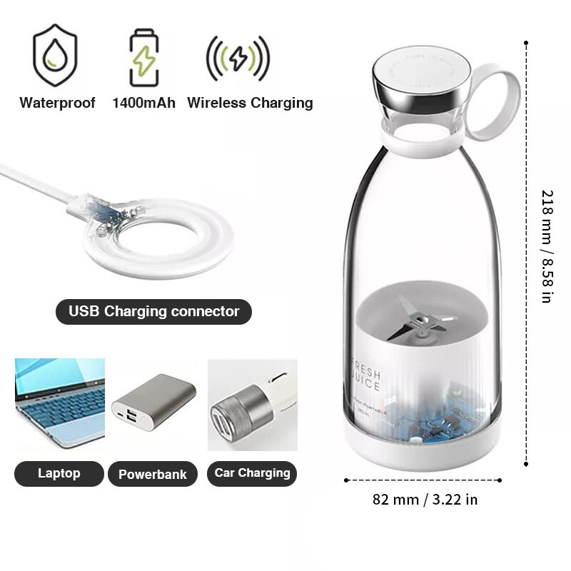 Prenosný mixér Rodanny, elektrický odšťavovač, USB, mini mixéry na ovocie, odšťavovač, bezdrôtový mixér, stroj na výrobu mliečnych kokteilov