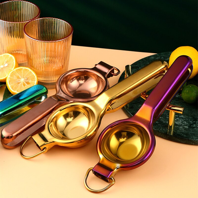 Ručný odšťavovač z nehrdzavejúcej ocele na citrusy, pomaranče a citróny, prenosný odšťavovač do domácnosti, kuchynský lis na ovocie a zeleninu