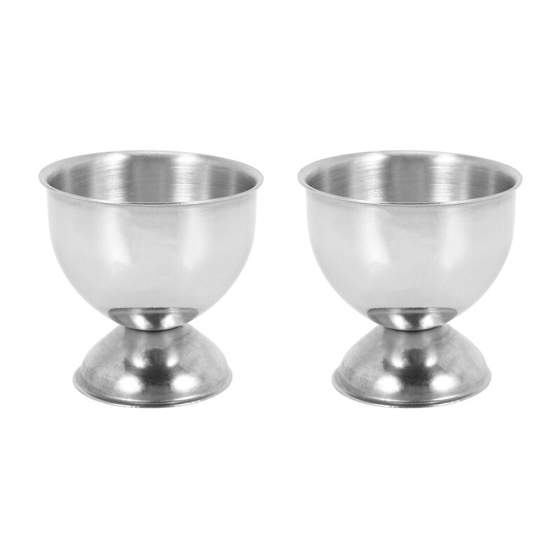 Pohár na vajíčka, miska na vajíčka z nehrdzavejúcej ocele, držiak na poháre na vajíčka na mäkko, stojan, vhodné do umývačky riadu (4 balenia)