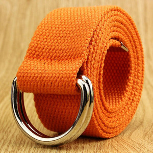 Curea bărbătească de culoare uni cu cataramă metalică