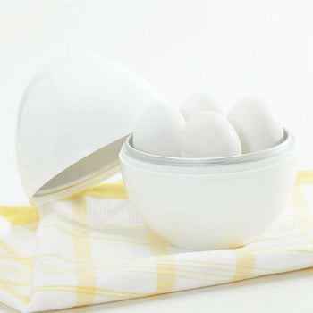 Egg Pod - Микровълнова фурна Egg Boiler Cooker Egg Steamer Перфектно готви яйцата и отделя черупката