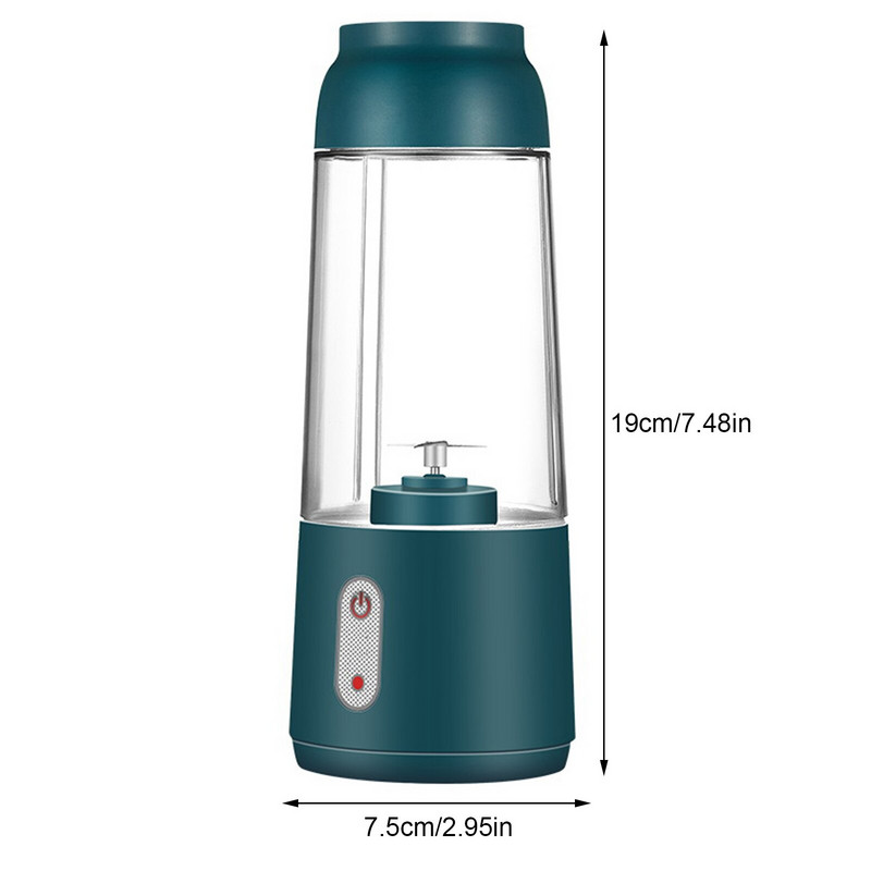 300ml elektrický odšťavovač, domáci odšťavovač s USB nabíjaním, prenosný mini odšťavovač na výrobu štiav, smoothies, kokteilov, biela, ružová, zelená