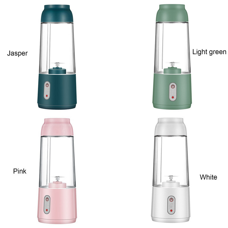 300ml elektrický odšťavovač, domáci odšťavovač s USB nabíjaním, prenosný mini odšťavovač na výrobu štiav, smoothies, kokteilov, biela, ružová, zelená