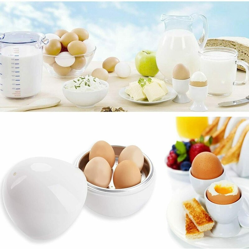 Egg Pod - Cuptor cu microunde Boiler pentru ouă Aragaz Ouă cu abur Gatește perfect ouăle și desprinde coaja