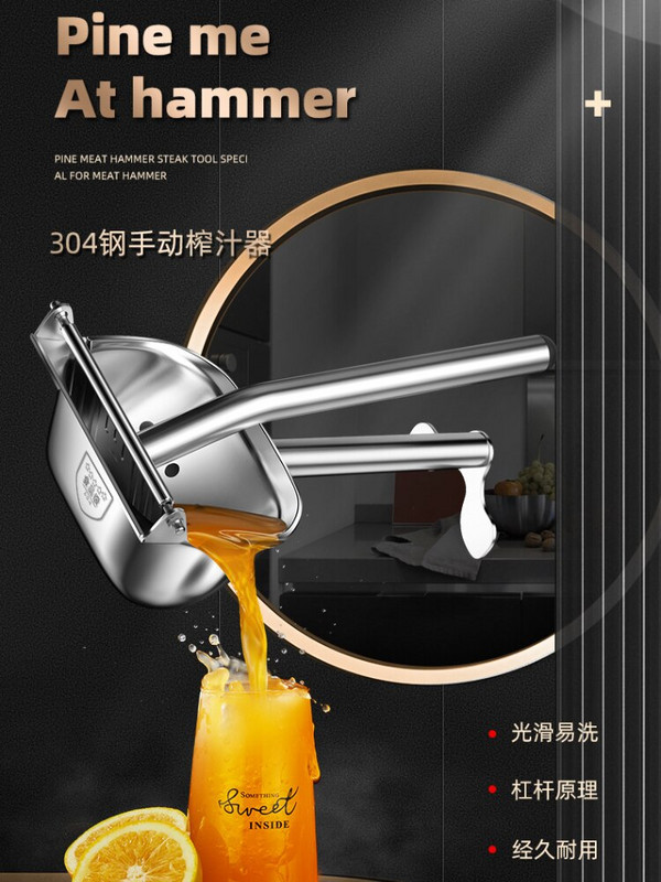 Domáci odšťavovač ovocia a zeleniny, odšťavovač letného ovocia a citrónov, prenosný rozoberateľný odšťavovač na kempovanie.