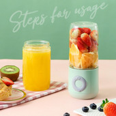 Prenosný odšťavovač, osobná veľkosť, elektrický mixér na ovocie, nabíjateľný cez USB, ručný odšťavovač, dostatočne výkonný