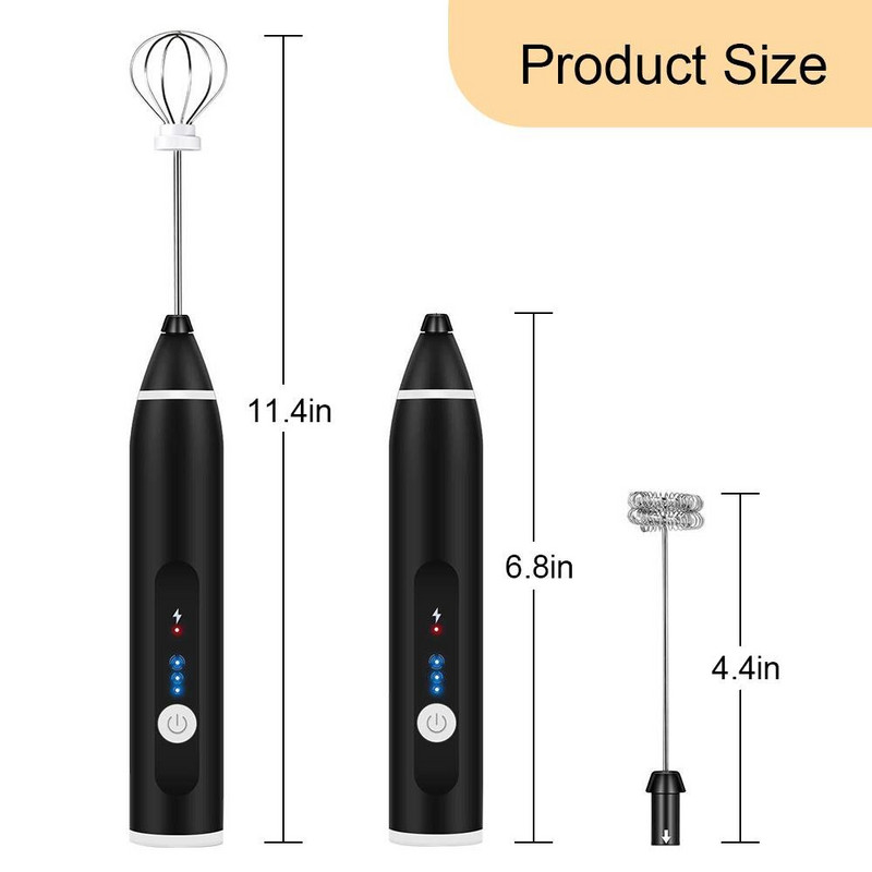 Kreatívny šľahač, elektrický penovač na smotanové nápoje, potravinársky šľahač na vajcia, kuchynské náradie, 1200 mAh, multifunkčný bubbler