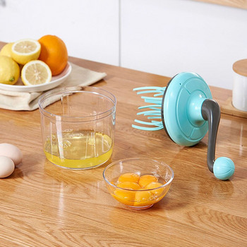 Ръчна бъркалка за яйца, бъркалка за сметана, ръчна домакинска Малка полуавтоматична бъркалка за яйца Кухненски джаджи