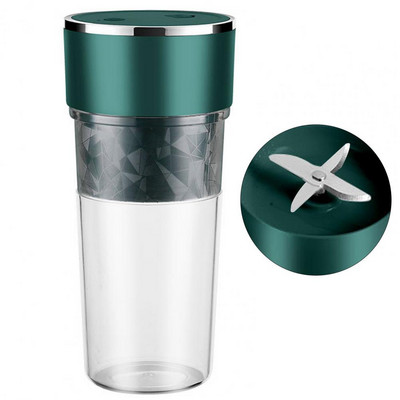 Prenosný odšťavovač 350 ml s dvoma čepeľami, nabíjanie cez USB, smoothie mixér, mini kuchynský robot, elektrický odšťavovač potravinárskej kvality, citrón