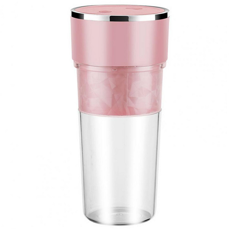 Prenosný odšťavovač 350 ml s dvoma čepeľami, nabíjanie cez USB, smoothie mixér, mini kuchynský robot, elektrický odšťavovač potravinárskej kvality, citrón