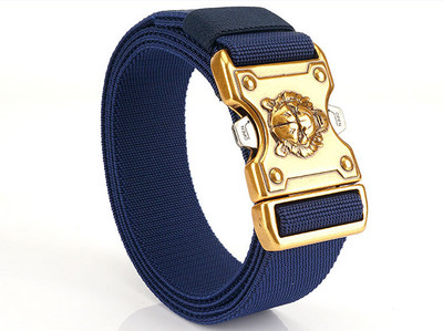 Textilný opasok na plechovky s kovovou 3D dekoráciou