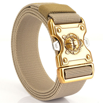 Textilný opasok na plechovky s kovovou 3D dekoráciou