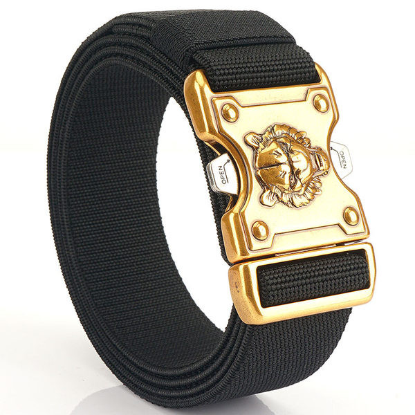 Textilný opasok na plechovky s kovovou 3D dekoráciou