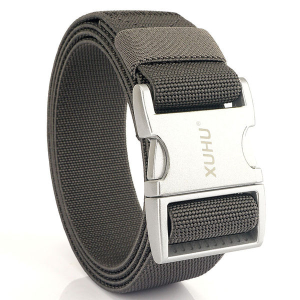 Curea textila pentru barbati cu catarama din aluminiu cu functie de eliberare rapida