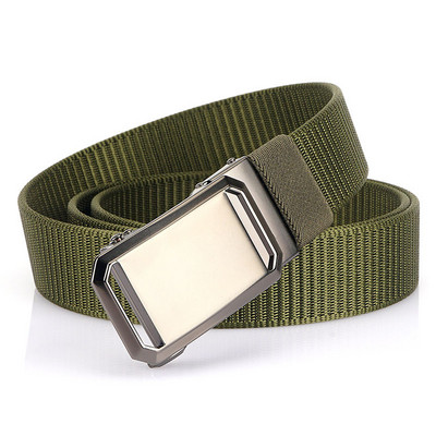 Cureaua casual pentru barbati cu catarama metalica - din material textil