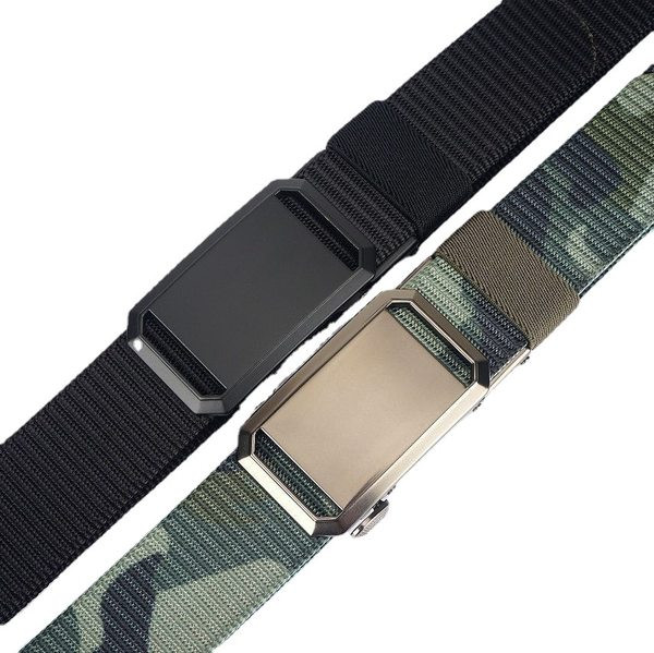 Cureaua casual pentru barbati cu catarama metalica - din material textil