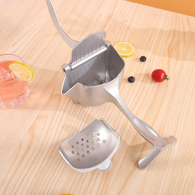 Ručný odšťavovač na ovocie UPORS, prenosný hliníkový odšťavovač na citróny, odnímateľný, odolný, profesionálny ručný odšťavovač na citrusy