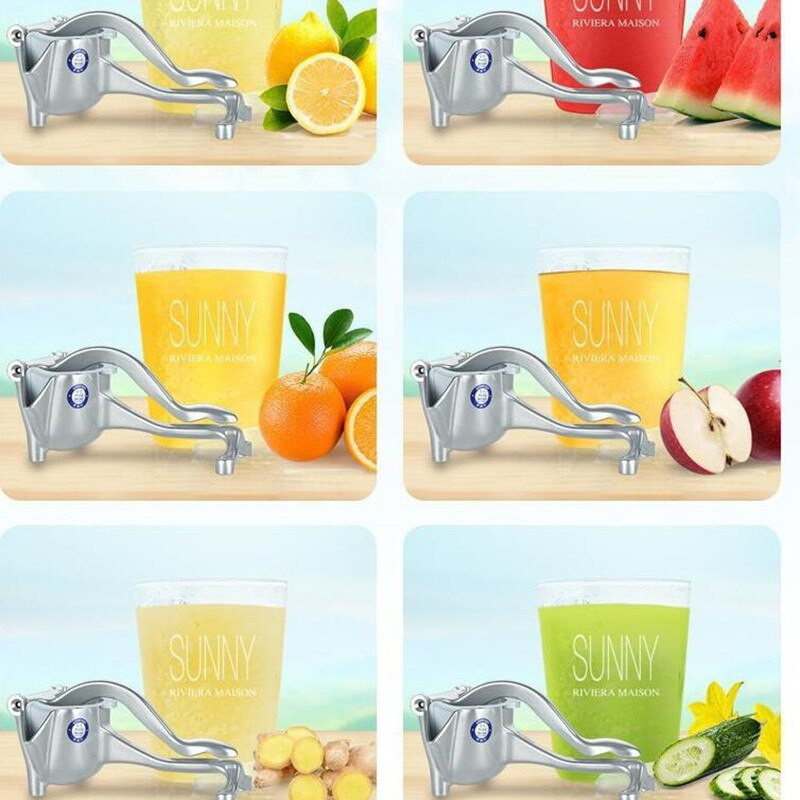 Ručný odšťavovač z hliníkovej zliatiny, ručný tlakový odšťavovač na pomaranče, granátové jablko a citrón, kuchynské príslušenstvo