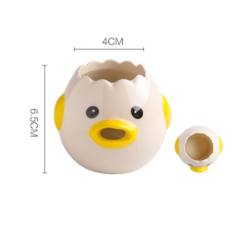 Oddeľovač vajec, kuriatko, keramický filter, roztomilé kreslené kuchynské náradie, riad, príslušenstvo na pečenie, kreatívne čistenie, jednoduchý krémový chlieb, nový