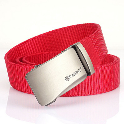 Cureaua pentru barbati textila cu inchizatoare dreptunghiulara metalica